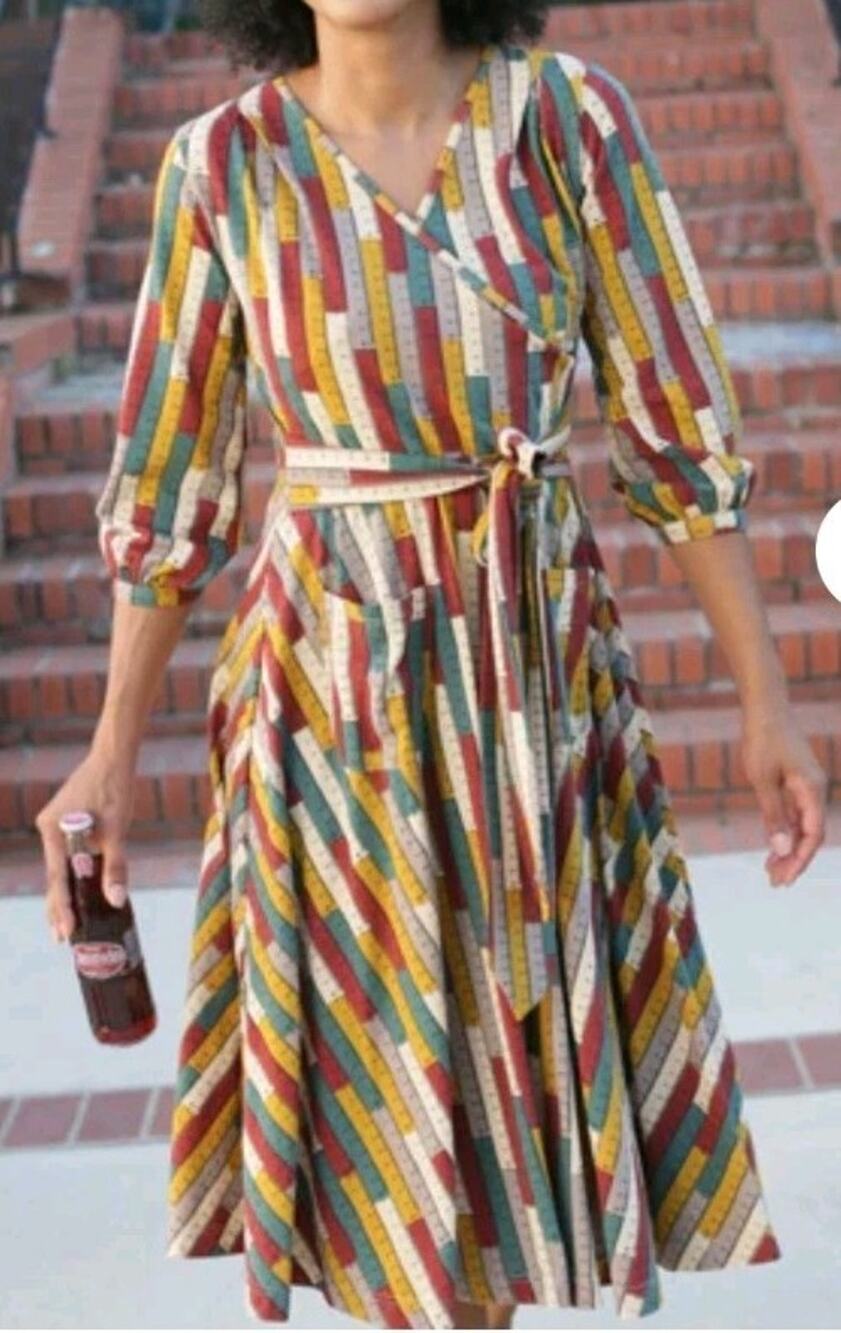Effies Heart Serenity Good Measure Print Midi Dress Size XL Whimsical New